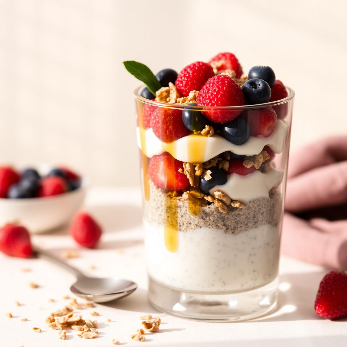 Berry chia pudding